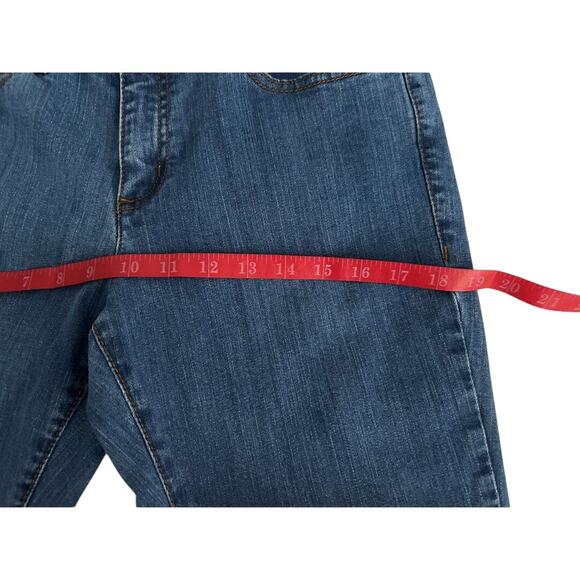 NWOT Kenneth Cole Reaction Straight Leg Ankle Med Wash Denim Mid-Rise Jeans -10 - Picture 12 of 14